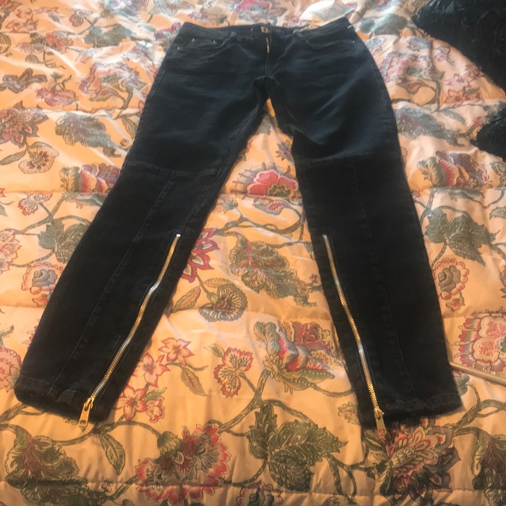 Zara Black Denim Pants